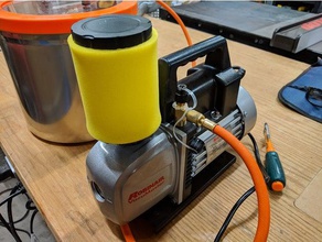 robinair vacuum pump exhaust filter parts chamber 3d print model - Mito3D