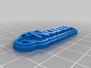 llavero nana Schlüsselanhänger angepasst 3d print model - Mito3D