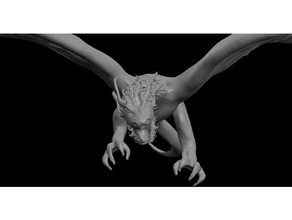 dragon sculpture got inspired sculptures game thrones il trono di spade 3d print model - Mito3D