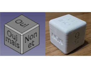 fu dice french tabletop rpg 3d print model - Mito3D
