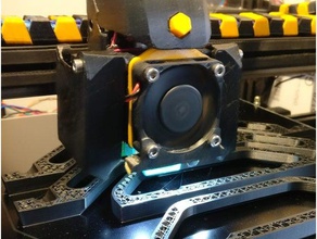 40-mm-led-Lüfter montieren 3d Drucker Teile 40mm Beleuchtung Rabe 3d print model - Mito3D