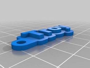 troy Schlüsselanhänger angepasst 3d print model - Mito3D