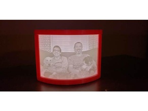 lithophane display box decor decoration picture frame 3d print model - Mito3D