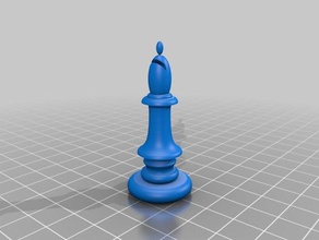 scacchi vescovo 3d print model - Mito3D