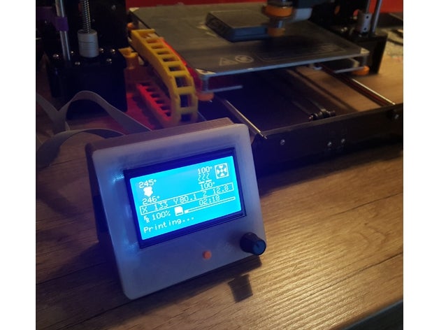 12864 lcd completo grafic soporte de montaje 3d la impresora accesorios lcd12864 monte 3D print model - Mito3D