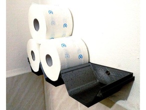 tpstack modular montado en la pared de almacenamiento cuarto baño accesorios nsfw papel tipi el inodoro higiénico soporte rollo montaje 3d print model - Mito3D