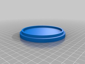 mi personalizados de la vela tapa polvo ronda decoración 3d print model - Mito3D