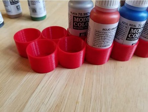 vallejo paint bottle tray organization 3d print model - Mito3D