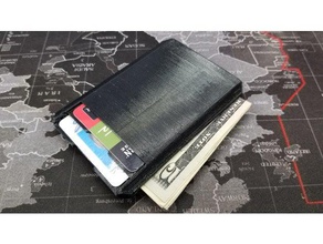 tpu slim wallet 4 6 card versions accessories compact 3d print model - Mito3D