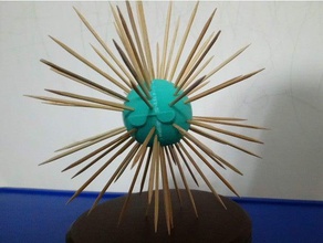 sea urchin animals dispenser kitchen muzz64 toothpick 3d print model - Mito3D