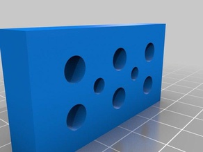 Praxis block heatset-Beilagen 3d Drucker - Zubehör hardware test Gewinde-Einsatz 3d print model - Mito3D