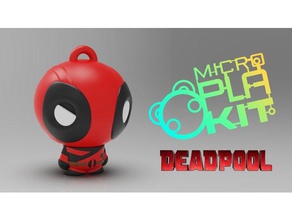 deadpool microplakit series toys games action figure charm chibi collectible collection figurine keychain marvel comics studios universe miniature nsfw purakito toymaker 3d print model - Mito3D