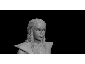 daenerys targaryen game thrones sculpture mother dragons sculptures 3d print model - Mito3D