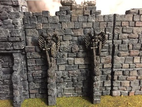death angel gargoyle-remix-Dateien-48 Stunden Gebäude Strukturen dungeons dragons nsfw rpg wargaming warhammer 3d print model - Mito3D