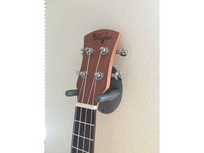 ukulele wall mount music 3d print model - Mito3D