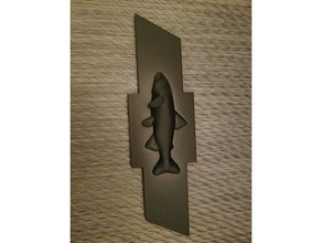 chevy fish bowtie automotive fishing 3d print model - Mito3D