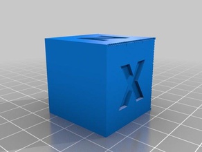 cubo de teste 30mm 3d impressão testes 3d print model - Mito3D