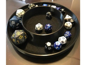 d&d dice tray toy game accessories 3d print model - Mito3D