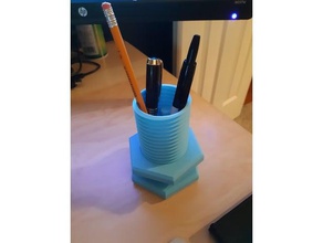 Schreibtisch Stifthalter Dekor 3d print model - Mito3D