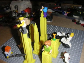 lego binalar oyuncak oyun aksesuarlar şehir Eyfel Kulesi empire state Binası gökdelen 3d print model - Mito3D