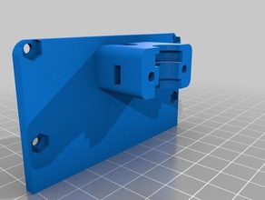reprap mendel extruder holder e3d v6 printer parts e3dv6 mount 3d print model - Mito3D