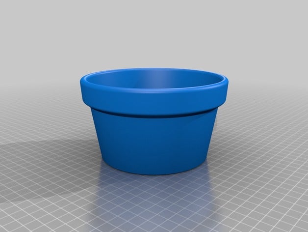 11 cm planter pot outdoor garden customized 3D print model - Mito3D