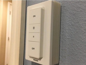 philips hue dimmer switch mount paddle 3d printing 3d print model - Mito3D
