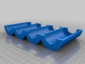 meine angepasste poker chip rack 25x4x3 - Spielzeug Spiel Zubehör 3d print model - Mito3D