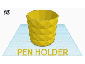 1day 1cad pen holder office 1day1cad supplies 3d print model - Mito3D