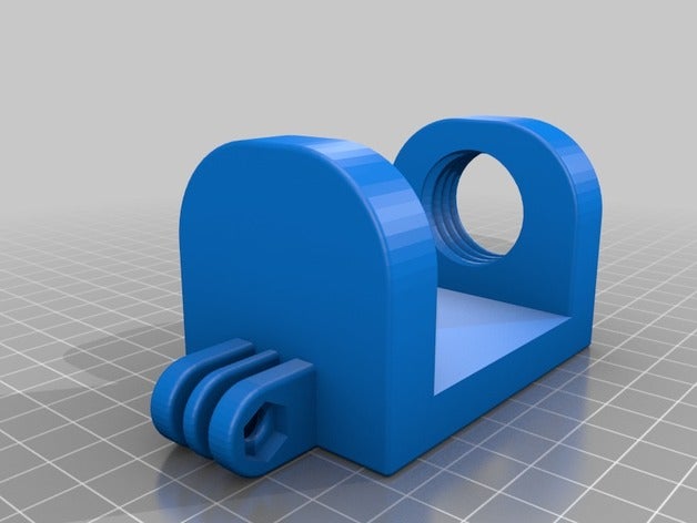 remix serre joint &agrave vis de support go pro caméra 3D print model - Mito3D