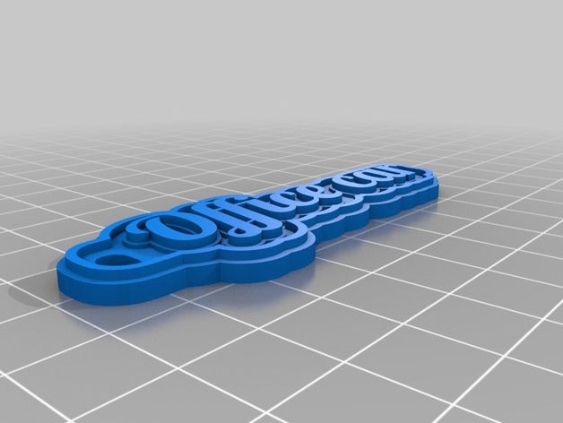 auto ufficio i portachiavi personalizzato 3D print model - Mito3D