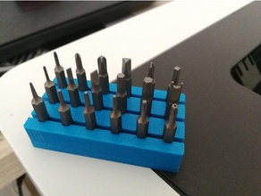 hex bit holder xiaomi wowstick tool holders boxes customized 3d print model - Mito3D