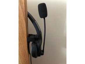 sennheiser mb pro headset standholder halter audio headset-halterung headset-Halter headset-Ständer 3d print model - Mito3D