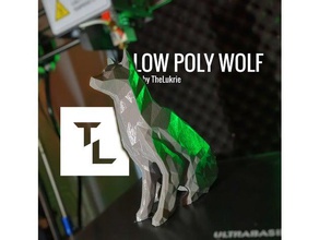 low poly wolf vr Skizze nicht unterstützt Tiere lowpoly lowpolywolf lowpoly-Tier nosupport nosupports supportless vrsketch 3d print model - Mito3D