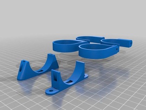 mi personalizados paramétrico tubo del cable de clip partes 3d print model - Mito3D