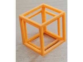 hypercube math Kunst 3d print model - Mito3D