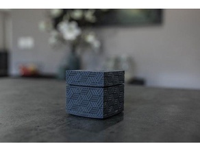 square textured box containers candy geometrical geometrical design geometry japanese jewelry box lid nuts pattern pill container