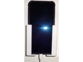 simples celular wallmount smartphone wandhalterung titular montagem na parede 3d print model - Mito3D