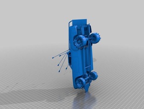 gaslands veículo terreno de despejo brinquedos jogos 28mm pós-apocalíptica 3d print model - Mito3D