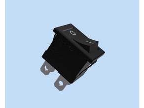 model rf-1003 rocker switch electronics 3d print model - Mito3D