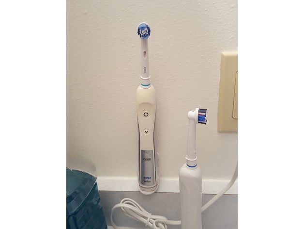 toothbrush holder oral-b braun bathroom electric organization 3D print model - Mito3D