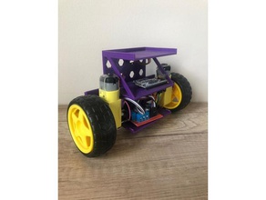 personalizable auto de equilibrio arduino robot fácil impresión la robótica ardunio 3d print model - Mito3D