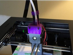 4mm filament tube clips printhead cap wanhao d6 3d printer parts 3d print model - Mito3D