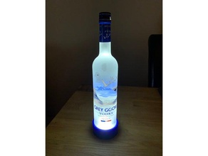 grey goose vodka iluminada de la pantalla led stand cocina comedor bar 3d print model - Mito3D