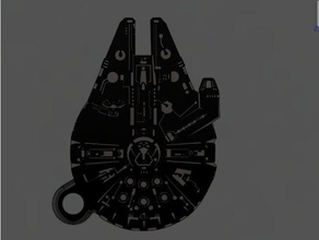 star wars millennium falcon L'impression 3d flacon gadget starwars de 3d print model - Mito3D