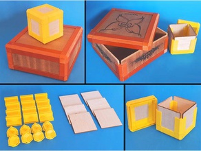 parametrik kutusu ortak diy conector cunta caja depolama 3d print model - Mito3D