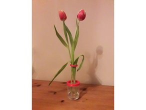 vase pot yaourt decor flower plant 3d print model - Mito3D