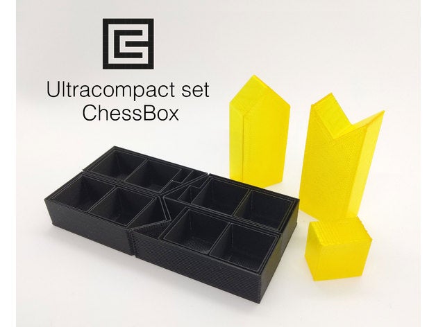 ultracompact set chessbox abstract design chess lanier graham minimalist minimalistic modern spiral vase 3D print model - Mito3D