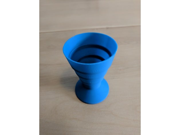 collapsible cup kitchen dining 3D print model - Mito3D