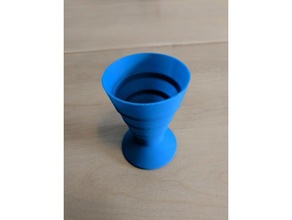 zusammenklappbare Tasse Küche Essen 3d print model - Mito3D